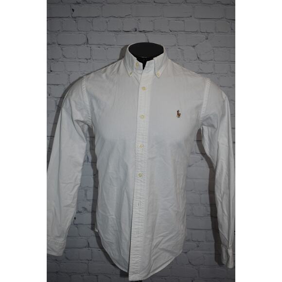 Polo Ralph Lauren Dress Shirt Men Size Small Classic Fit White Long Sleeve - Picture 5 of 6